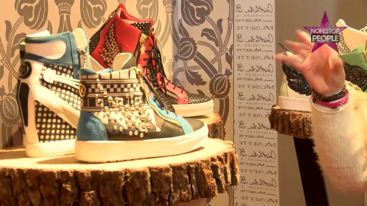 Marion Bartoli présente sa nouvelle collection de baskets à Paris