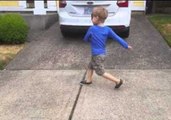 Four Year Old Shows the World His Parkour Skills