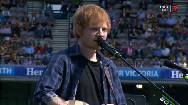 Ed Sheeran - Sing, The A Team & Kiss (w/ Sir Tom Jones) - AFL Grand Final, Melbourne 27/09/14