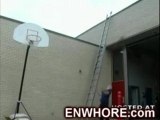 Crazy basketball shots from firehall