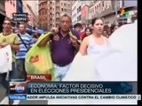 Economía, factor decisivo en las elecciones presidenciales de Brasil