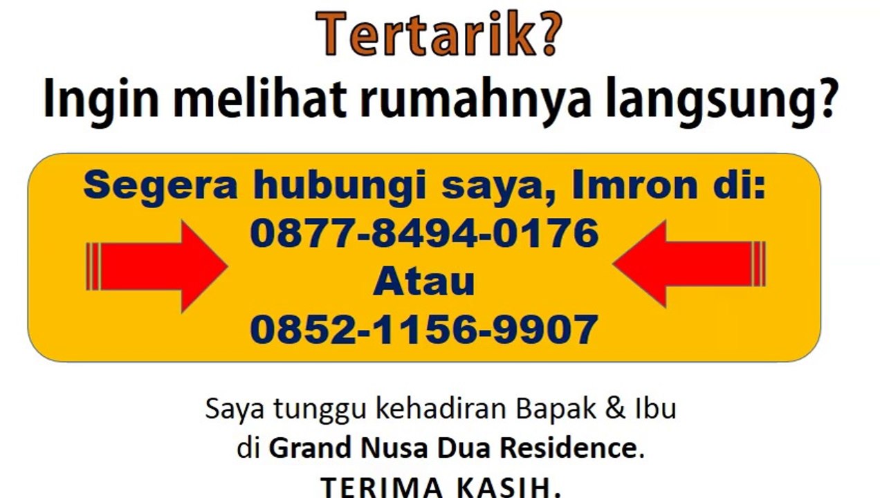 Grand Nusa Dua Residence - Perumahan Grand Nusa Dua Jatiasih