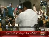'Go Nawaz Go' Chants During Hamza Shahbaz Address and He Ran Away From Backdoor