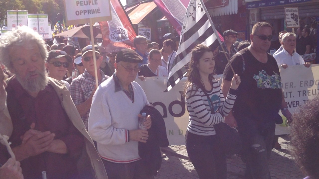 Manifestation pour Nantes en Bretagne