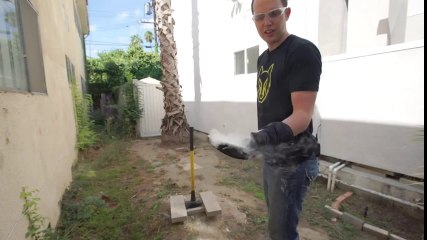 iphone 6'nın nitrojen ve balyozla hemen dağılması