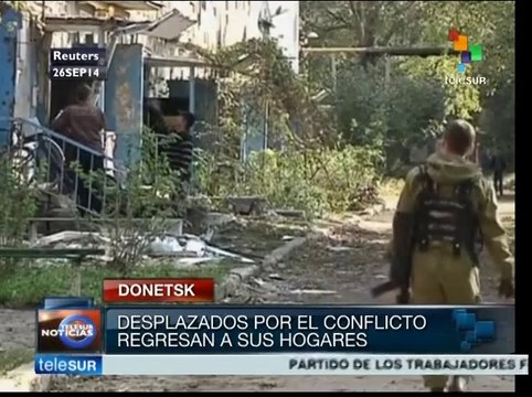 Desplazados por el conflicto de Ucrania regresan a sus hogares