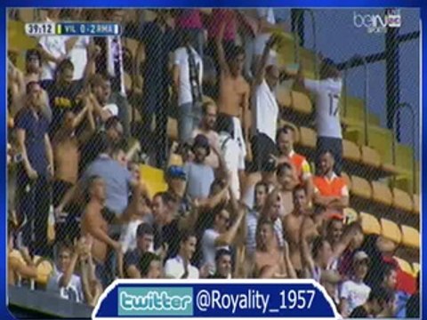 هدف ريال مدريد الثاني على فياريال عن طريق كرستيانو مع الإعاده كاملة