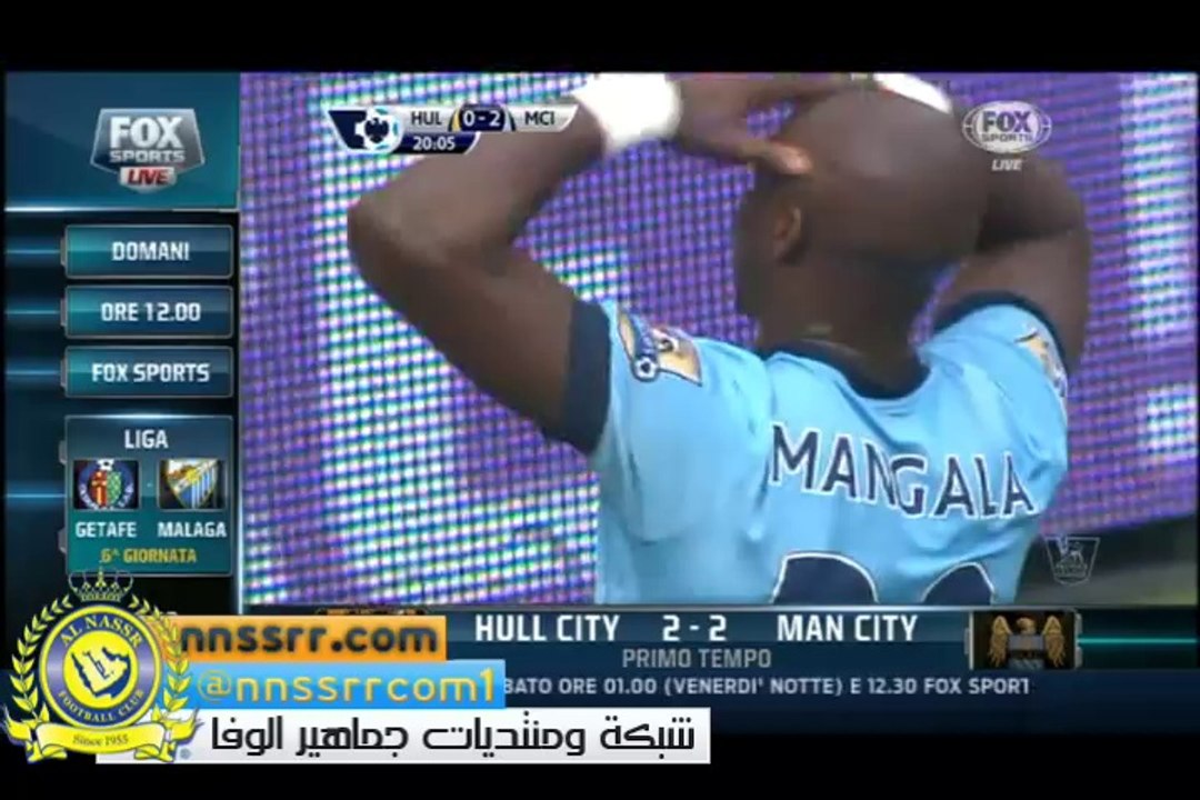 ملخص الشوط الاول #مانشيستر_سيتي 2-2 #هال_سيتي