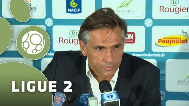 Conférence de presse Chamois Niortais - Angers SCO (2-1) : Régis BROUARD (NIORT) - Stéphane MOULIN (SCO) - 2014/2015