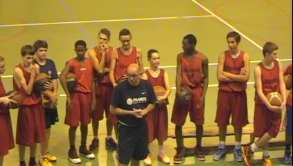 basketball - le travail de l'adresse par Philippe ORY - Toul le 6 sept. 2014 - part 1
