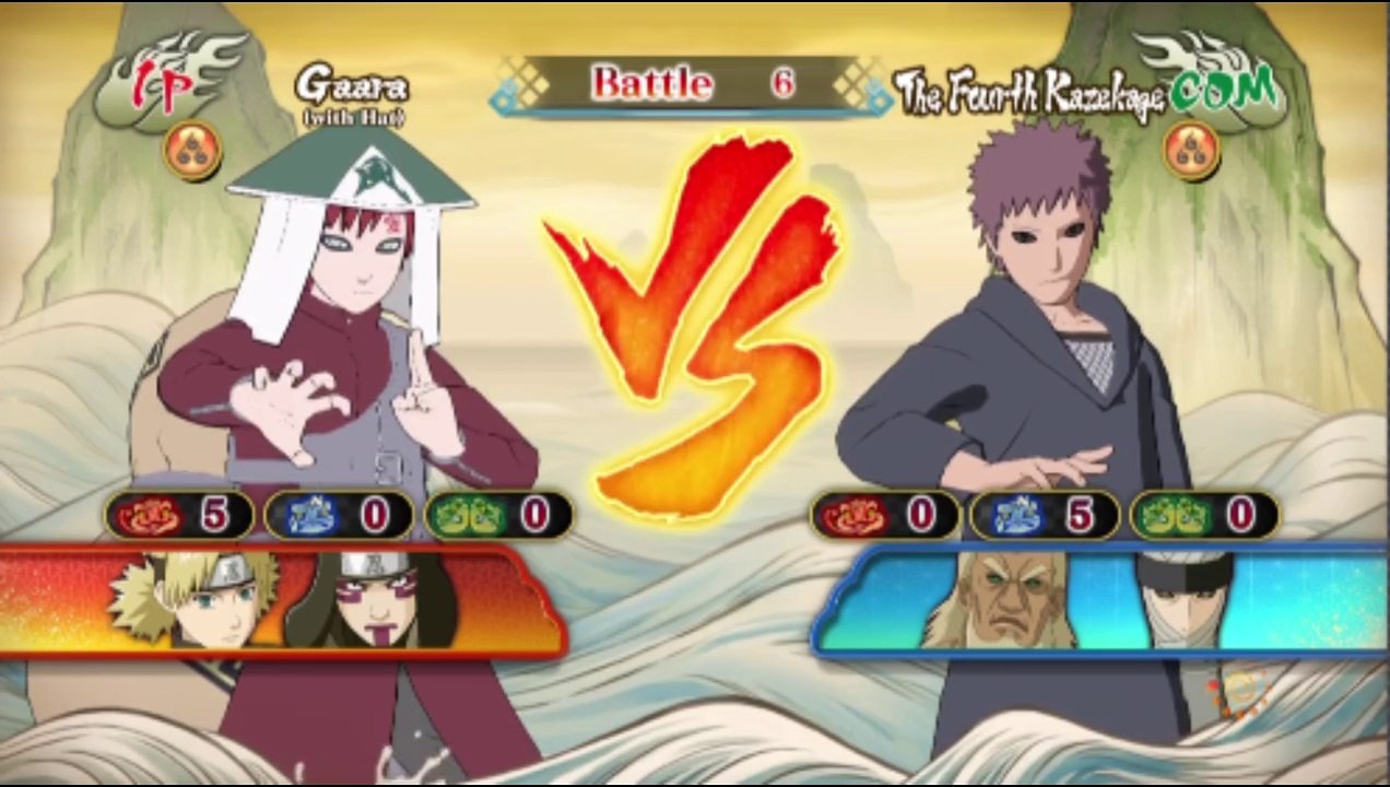 Fifth Kazekage Gaara VS Fourth Kazekage In A Naruto Shippuden Ultimate Ninja Storm Revolution Match / Battle / Fight