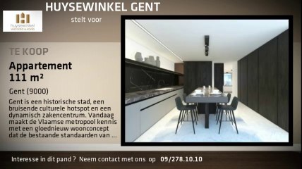 Te koop - Appartement - Gent (9000) - 111m²