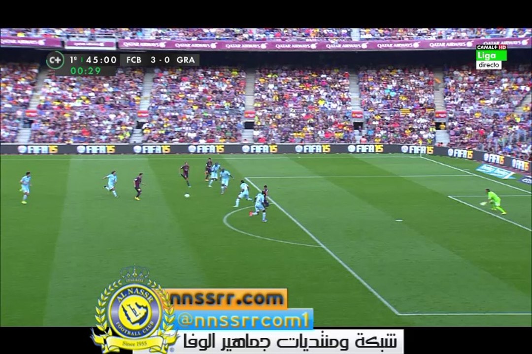 الهدف الثالث لصالح #برشلونة ضد#غرناطة3-0 | #نايمار