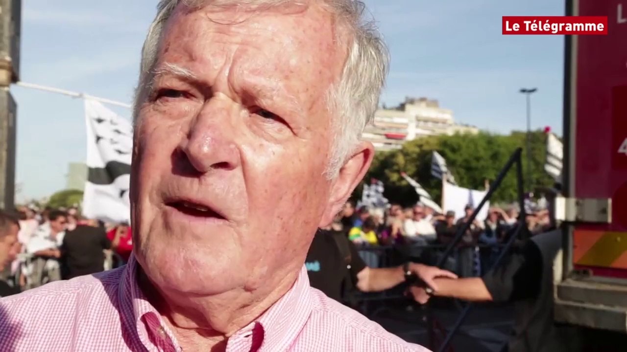 Nantes (44). Bretagne réunifiée : JL. Chrétien venu spécialement de Houston