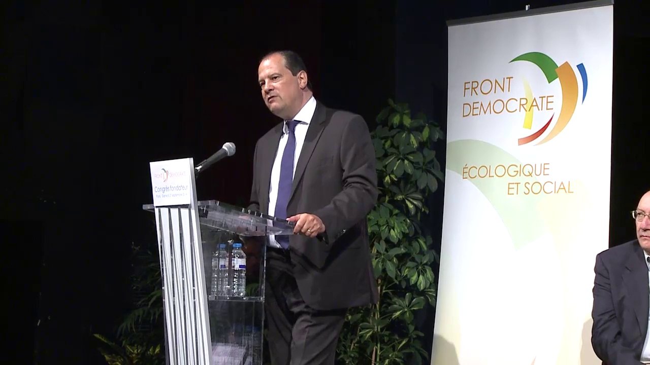 Jean-Christophe Cambadélis au 1er Congrès du Front Démocrate, Ecologique et Social - 27/09/2014