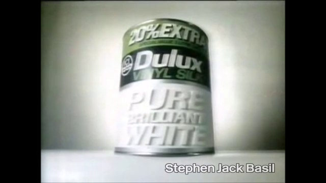 1980s TV advertisement ~ Dulux, Pure Brilliant White