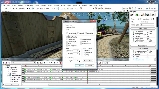 Crysis Sandbox Zugfahrt mit Track View (GER)