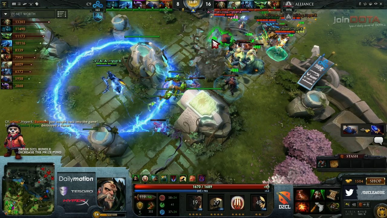 The Alliance vs Cloud 9 Game 2 - Dota 2 Champions League @TobiWanDOTA