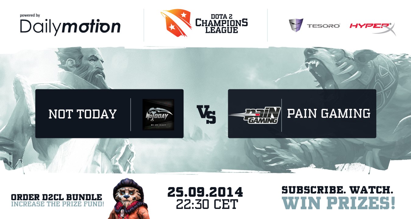 Pain Gaming vs NoT Game 1 - Dota 2 Champions League @TobiWanDOTA