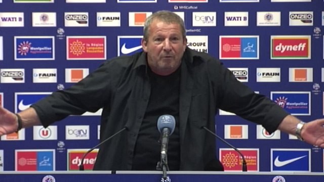 Rolland Courbis après MHSC 2-1 EAG (8ème journée L1)