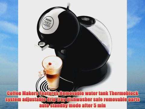 NESCAFE Dolce Gusto Melody 3 by DeLonghi EDG420B Coffee and Beverage Machine Black