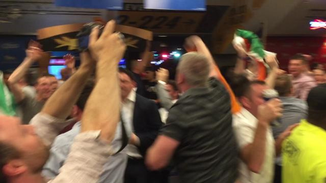 Watch Conor McGregor fans celebrate his UFC 178 win in Las Vegas