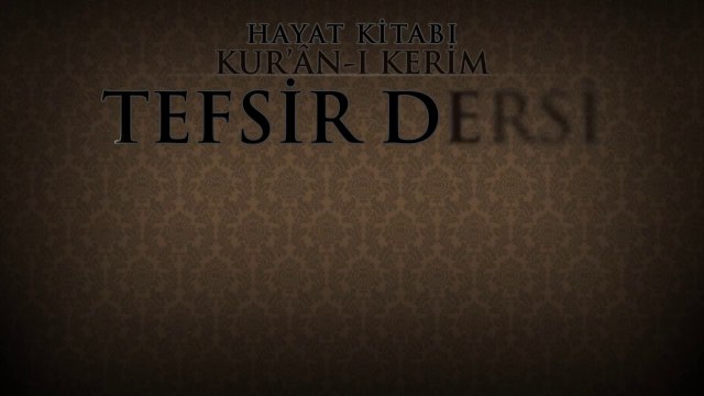 Opr.Dr. Salih SELMAN - Enfal veTövbe Suresi Tefsiri