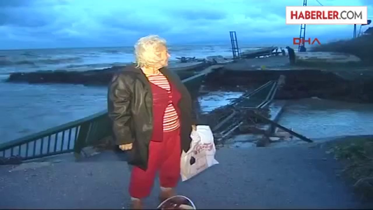 Bursa Mudanya Mudanya?da Sel Köprü Yıktı