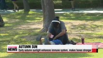 Autumn sun provides extra physical benefits