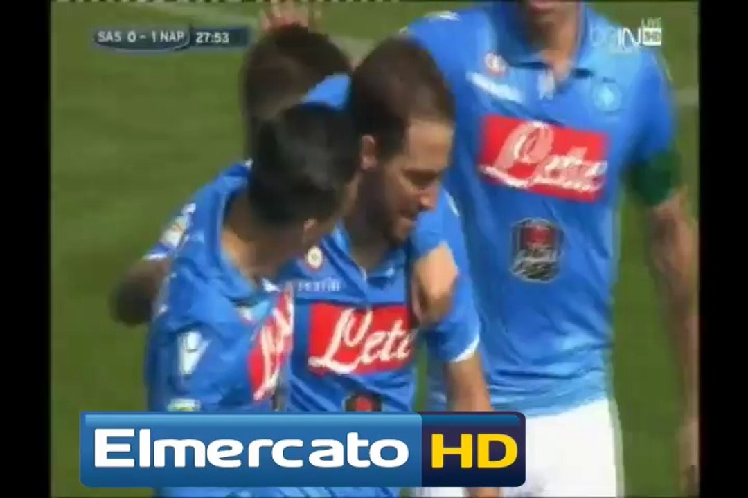 Goal Jose Callejon – Napoli 1-0 US Sassuolo Calcio