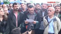 Diyarbakır Kobani İçin AK Parti Binası Önünde Yağmur Altında Oturma Eylemi-2