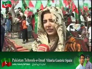 Visitors in the rally of Tehreek-e-insaf said they have hope for change.