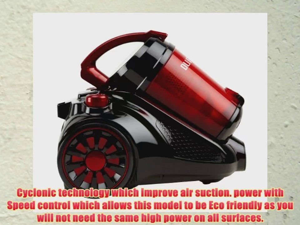 Duronic VC16 Compact Capacity 250 Air Watts Bagless Cylinder Vac Hepa Filer Vacuum Cleaner