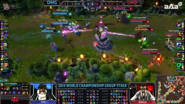 S4WC Day 8 - OMG vs LMQ - Group D - League of Legends