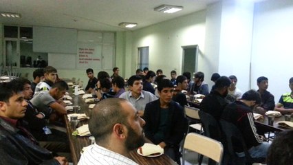 KURSUMUZDA  HAFIZLIĞINI TAMAMLAYAN  MÜCAHİT KARDEŞİMİZİN YEMEĞİ