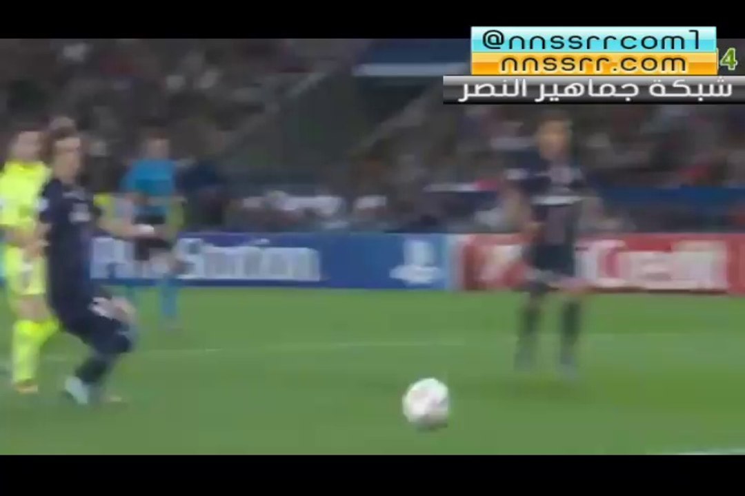 الهدف التعادل لصالح #برشلونة ضد#باريس_سانجرمان1-1 | #ميسي
