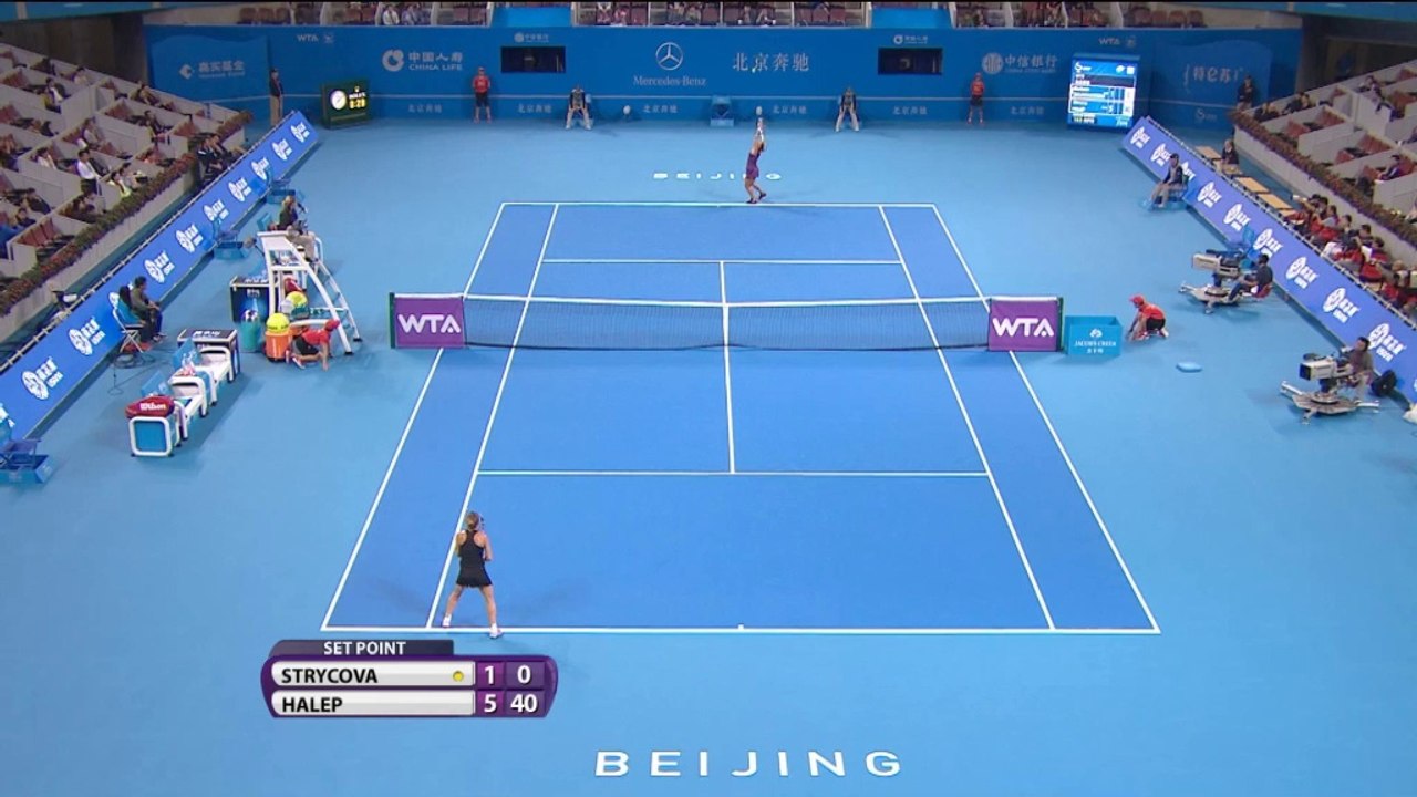 Peking: halep-express überrollt außenseiterin