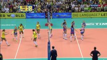 BRAZIL 3X1 SERBIA SET 2A VOLLEYBALL WOMEN'S WORLD CHAMPIONSHIP ITALY 2014