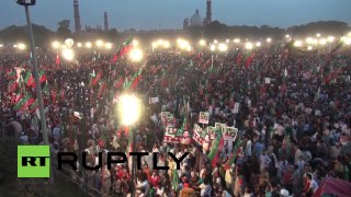 Imran Khan speaks to millions in Lahore- Pakistan_ 'I will not leave you!'