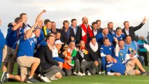 GOLF: Ryder Cup: Felicidad a raudales en el equipo europeo