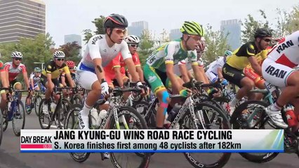 Jang Kyung-gu wins road race cycling gold