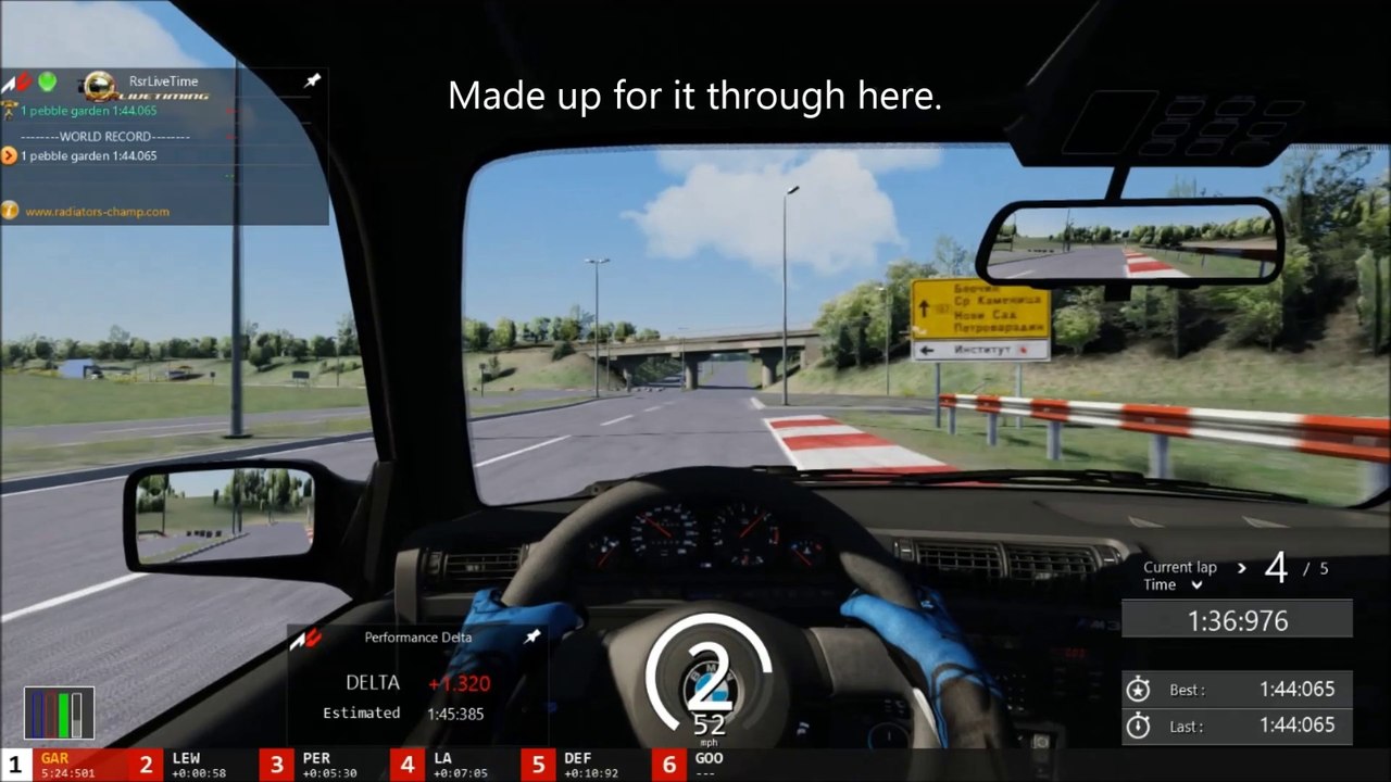 Mišeluk: An Assetto Corsa Movie