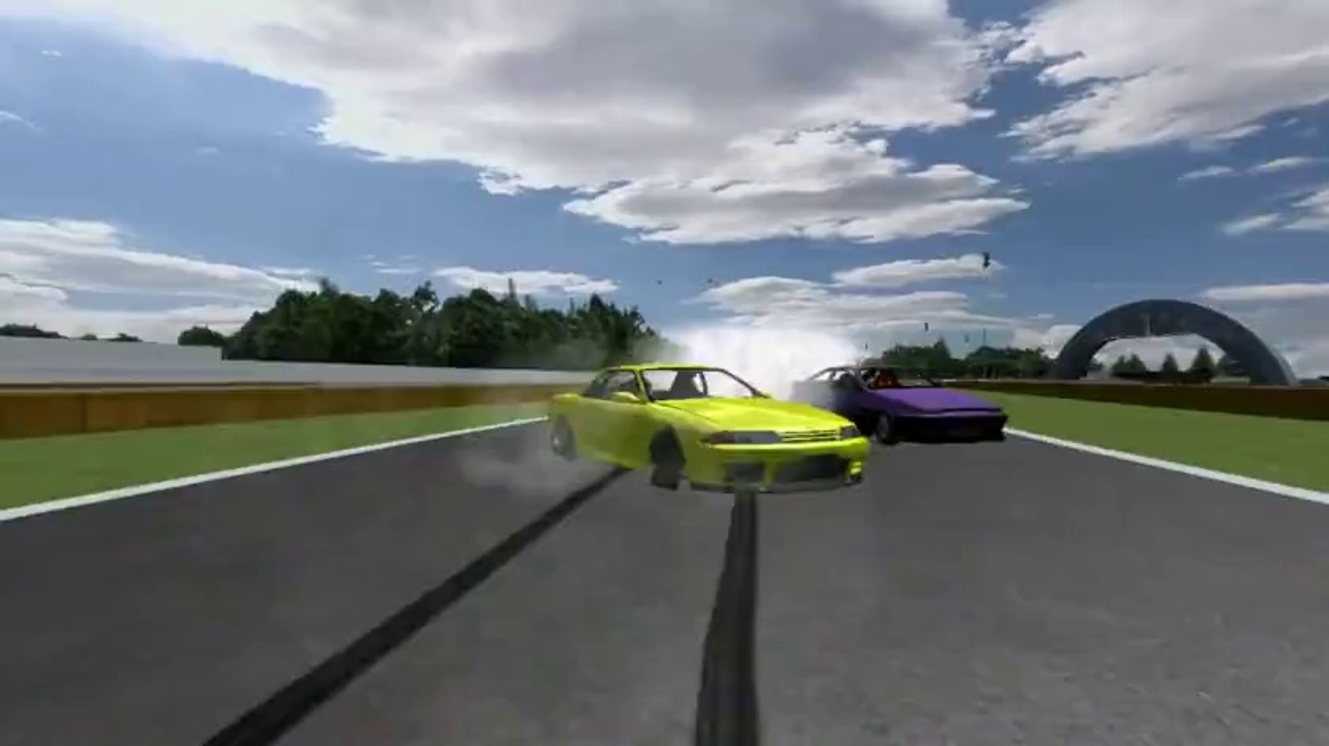 ⁣rFactor Drift TSUKUBA R32 AE86 Tandem