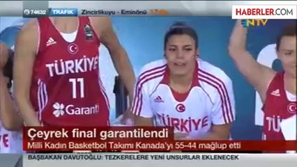 Kadın Basketbol Takımımız, Kanada'yı 55-44 Yendi