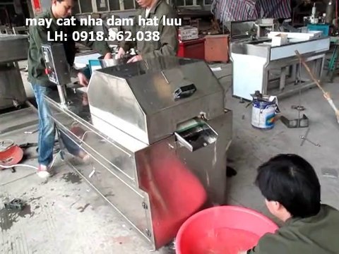 máy cắt nha đam hạt lựu, máy cắt nha đam làm sữa chua