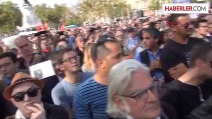 Paris'te Binlerce Kişi Işid'in Öldürdüğü Gourdel'i Andı