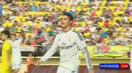 La réaction de Cristiano Ronaldo Come Home Ronaldo des fans de MU | Villarreal 0-2 Real Madrid 2014