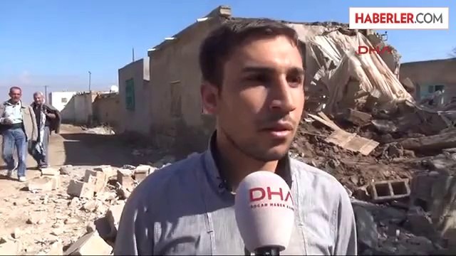 Suruç'ta- Havan Mermisinin İsabet Ettiği Ev -1