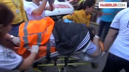 Metroda Yaralanan Yolcu Hastaneye Getirildi