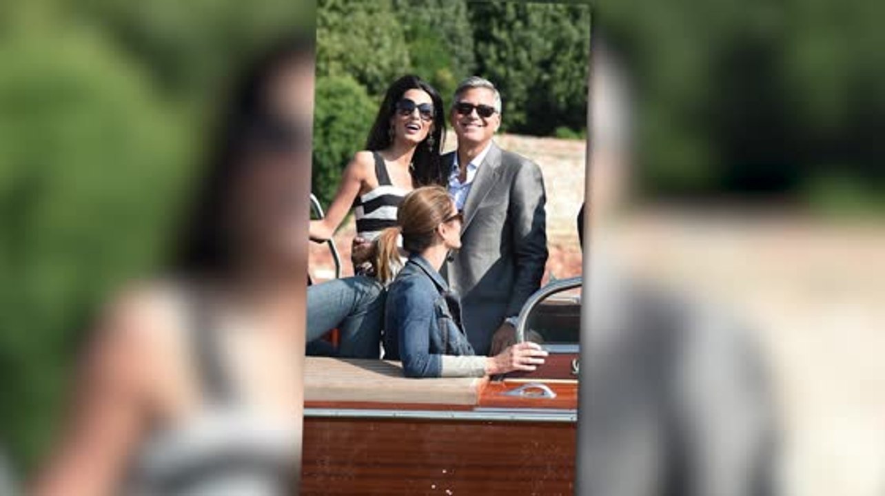 George Clooney et ses invités arrivent en Italie pour son mariage